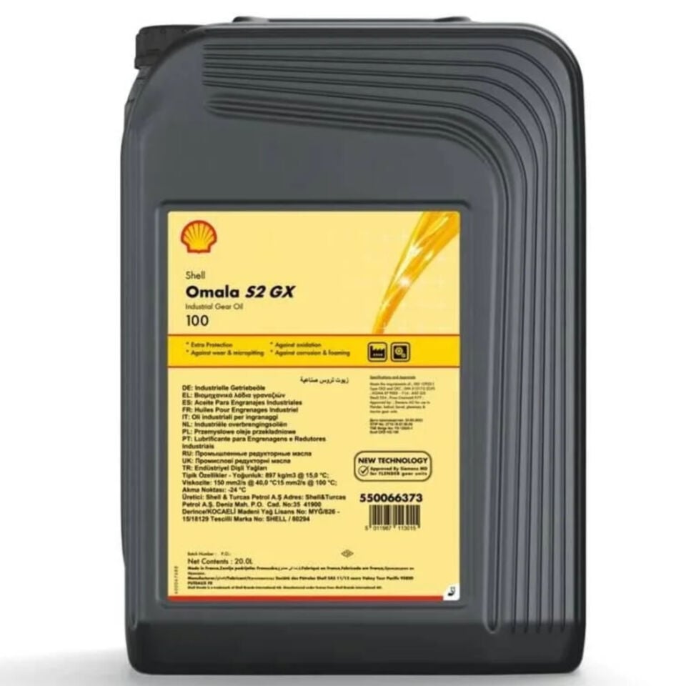 Shell Omala S2 GX 100 - 20 Litre Dişli Yağı