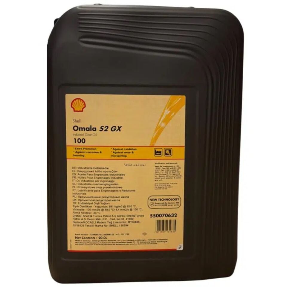 Shell Omala S2 GX 100 - 20 Litre Dişli Yağı