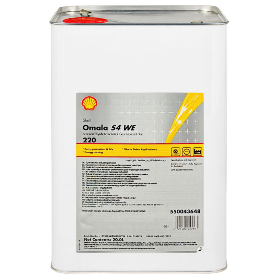 Shell Omala S4 WE 220 - 20 Litre Dişli Yağı