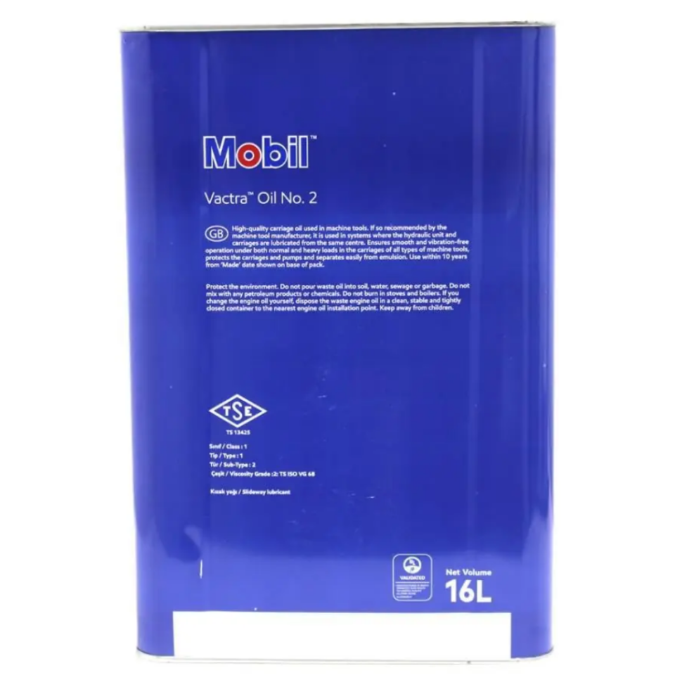 Mobil Vactra Oil No 2 - 16 Litre Kızak Yağı