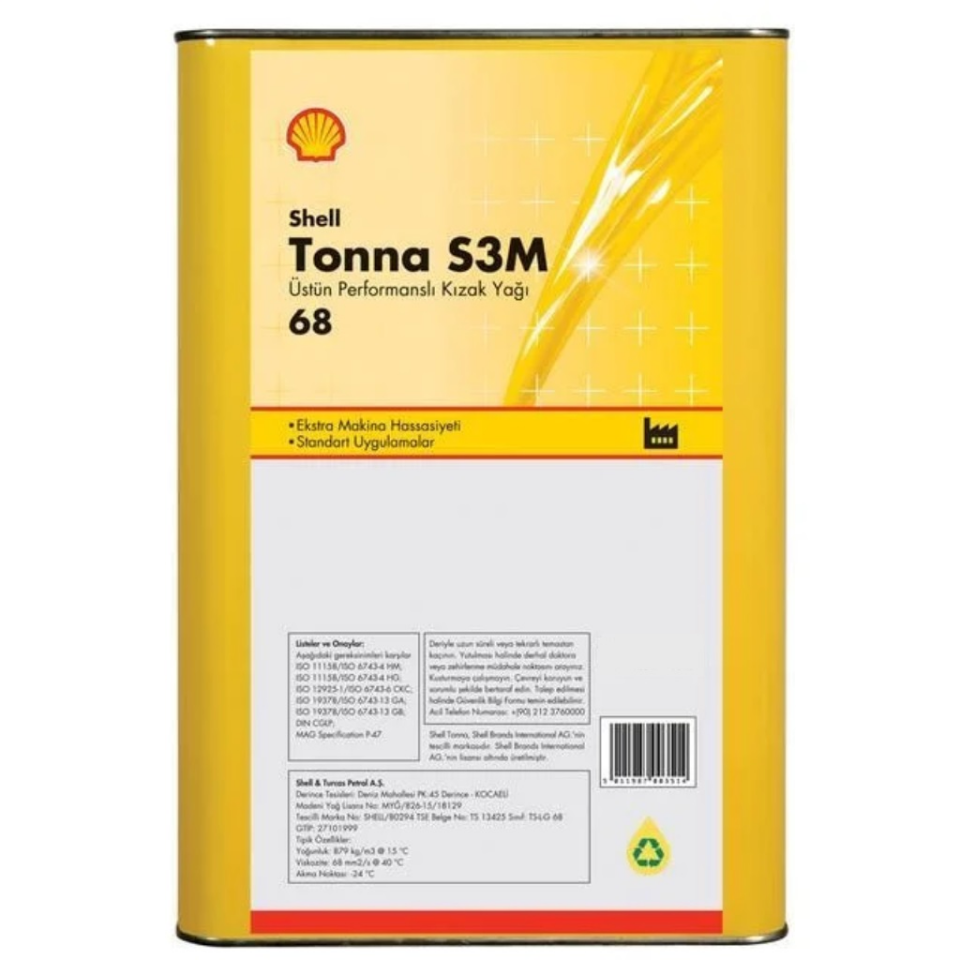 Shell Tonna S3 M 68 - 15 Litre Kızak Yağı