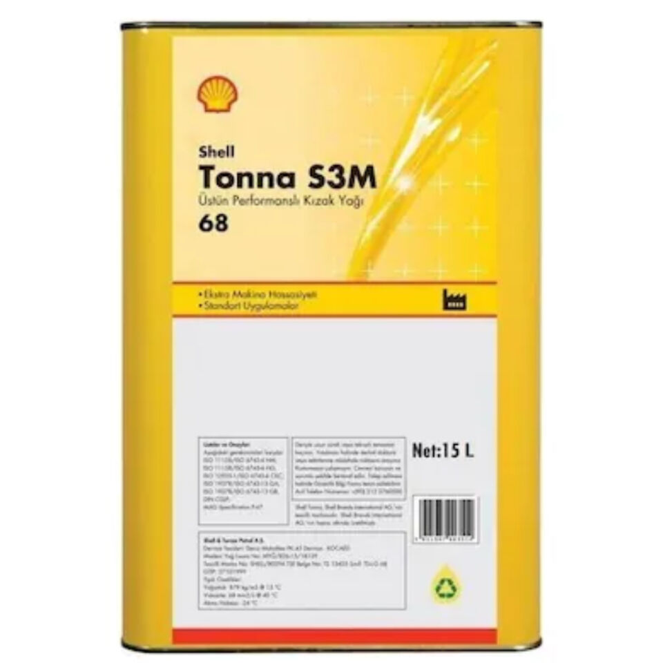 Shell Tonna S3 M 68 - 15 Litre Kızak Yağı