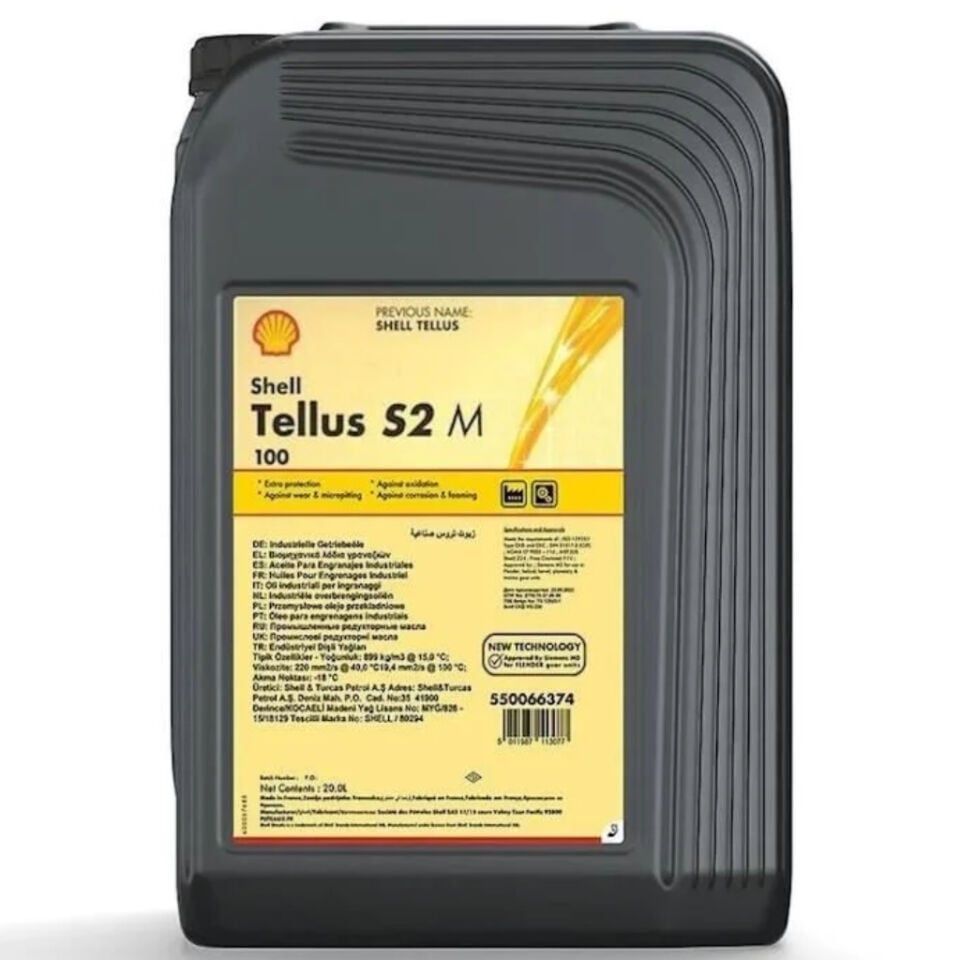 Shell Tellus S2 M 100 - 20 Litre Hidrolik Yağı