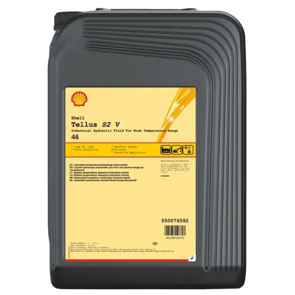 Shell Tellus S2 V 46 - 20 Litre Hidrolik Yağı