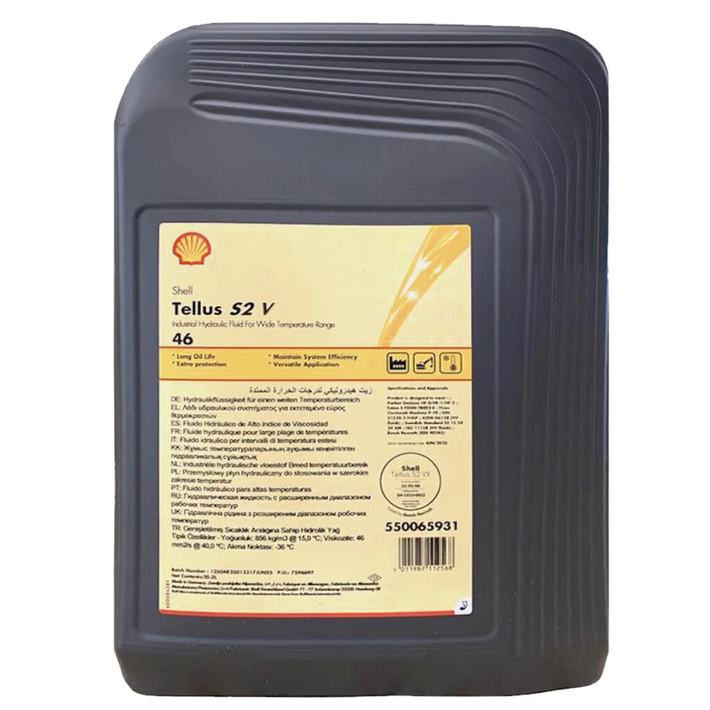 Shell Tellus S2 V 46 - 20 Litre Hidrolik Yağı