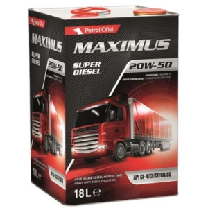 Petrol Ofisi Maximus Super Diesel 20W-50 - 18 Litre Motor Yağı