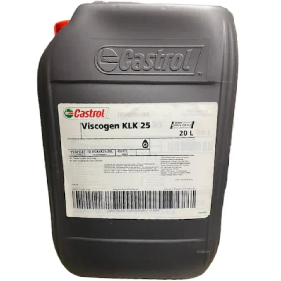 Castrol Viscogen KLK 25 - 20 Litre Sentetik Yüksek Sıcaklık Zincir Yağı