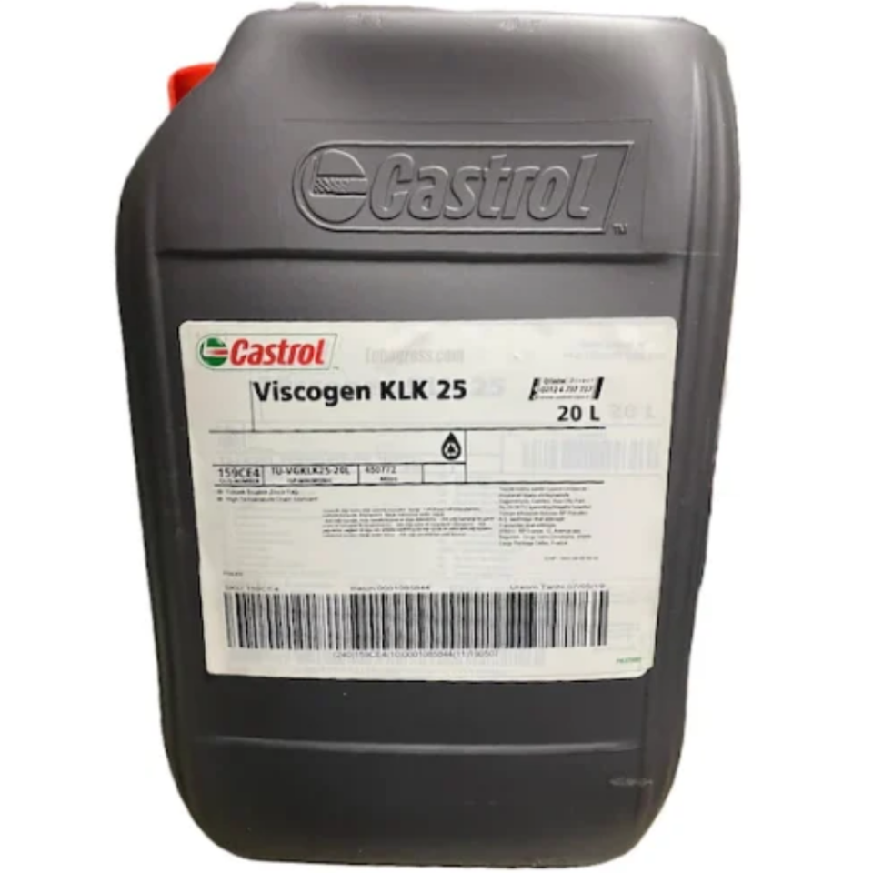 Castrol Viscogen KLK 25 - 20 Litre Sentetik Yüksek Sıcaklık Zincir Yağı